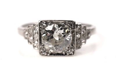 Lot 1188 - An Art Deco diamond ring