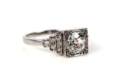 Lot 1188 - An Art Deco diamond ring