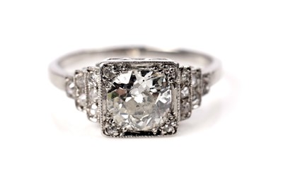 Lot 1188 - An Art Deco diamond ring