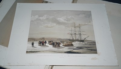 Lot 263 - Cresswell (Samuel Gurney - A Series of Eight Sketches in Colour of the Voyages of H.M.S. Investigator, the Discovery of the North-West Passage