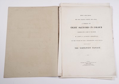 Lot 263 - Cresswell (Samuel Gurney - A Series of Eight Sketches in Colour of the Voyages of H.M.S. Investigator, the Discovery of the North-West Passage