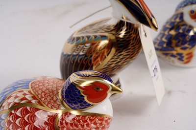 Lot 276 - A collection of Royal Crown Derby ceramic animal paperweights