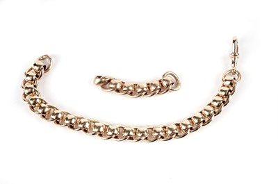 Lot 507 - A 9ct yellow gold chain link bracelet