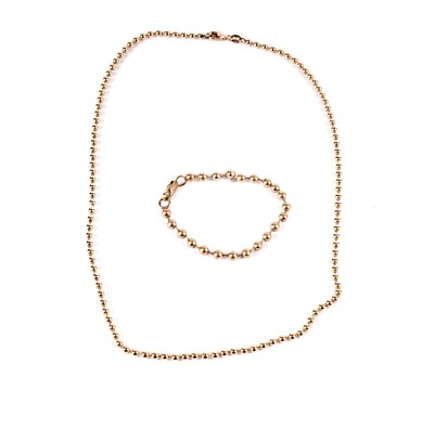Lot 508 - An Italian  9ct yellow gold chain necklace