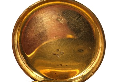 Lot 1042 - A Victorian 18ct yellow gold cased open faced pocket watch