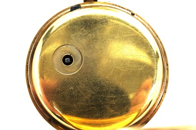 Lot 1042 - A Victorian 18ct yellow gold cased open faced pocket watch