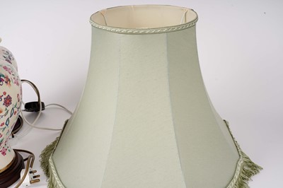 Lot 229 - A selection of table lamps and lampshades