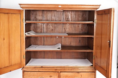 Lot 14 - A Victorian Pine Linen Press