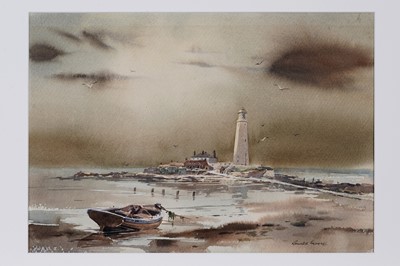Lot 818 - Ronald Lambert Moore - St Mary's Island, off Whitley Bay | watercolour