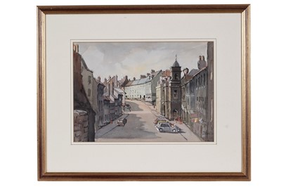 Lot 800 - Fred Stott - Two views of Hide Hill, Berwick | watercolour