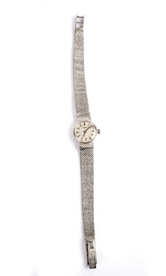 Lot 556 - A Tissot white gold cocktail wristwatch