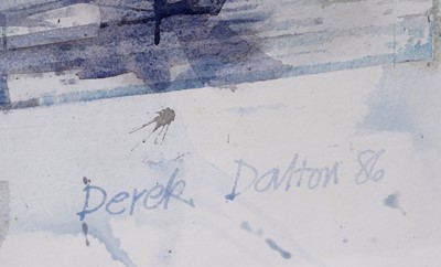 Lot 804 - Derek Dalton - Wear Area Series - Durham Diagonal | watercolour