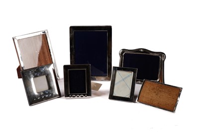 Lot 584 - A selection of mid Century and later silver photo frames