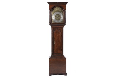 Lot 669 - Hindhaugh ,South Shields: An oak 8-day longcase clock.