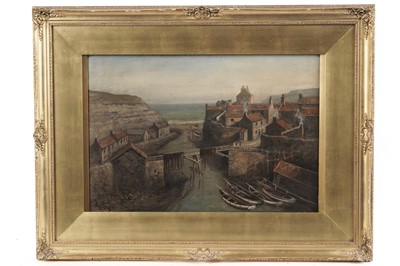 Lot 111 - John Syer - View of Staithes Harbour | oil