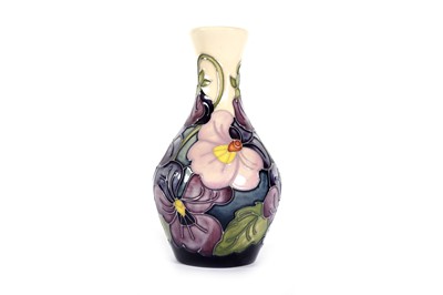 Lot 899 - Moorcroft pansy pattern vase