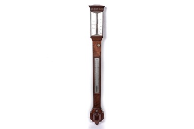 Lot 681 - An early 20th century rosewood stick barometer