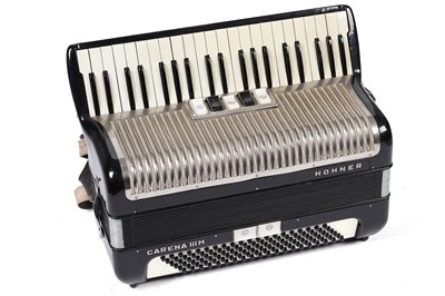 Lot 169 - A Hohner Carena IIIM120 bass piano accordion