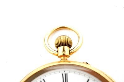 Lot 1025 - Reid & Sons, Newcastle upon Tyne: an 18ct yellow gold cased open face pocket watch