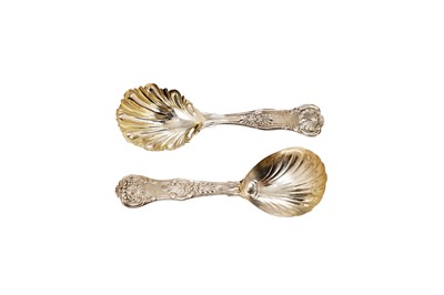 Lot 1563 - Two King's pattern caddy spoons