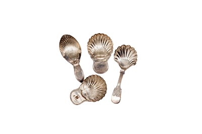 Lot 353 - Four caddy spoons