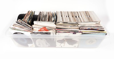 Lot 155 - A box of mixed 7" singles
