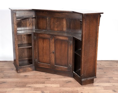Lot 72 - A mid-20th Century carved oak bar