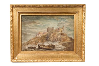 Lot 104 - 19th Century British School - Shipwreck Beneath Bamburgh Castle | oil