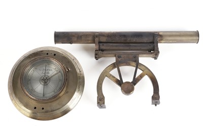 Lot 460 - A 19th Century brass miner's dial, by Gabriel Davis, Leeds