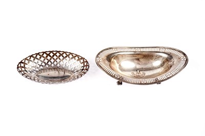 Lot 767 - An Edwardian silver dish, by Carrington & Co; and another