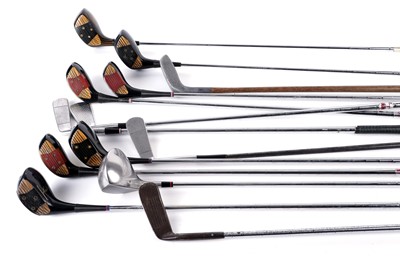 Lot 564 - A collection of vintage golf clubs