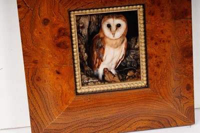 Lot 131 - Carl Whitfield - Barn Owl | oil