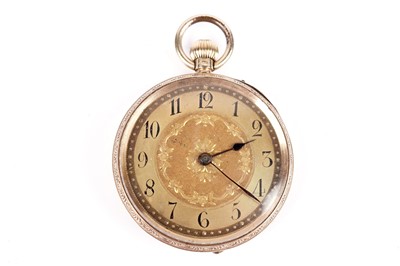 Lot 554 - A Victorian yellow gold open face pocket watch
