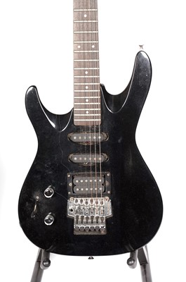 Lot 38 - Two black electric guitars