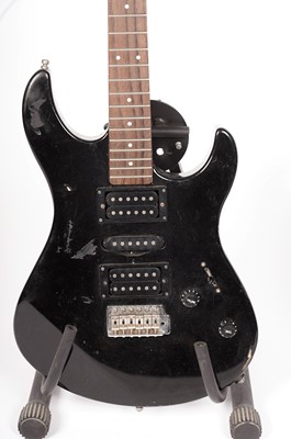 Lot 38 - Two black electric guitars