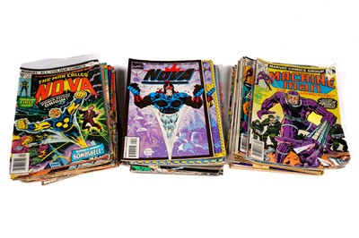 Lot 149 - Nova and Machine Man comics by Marvel