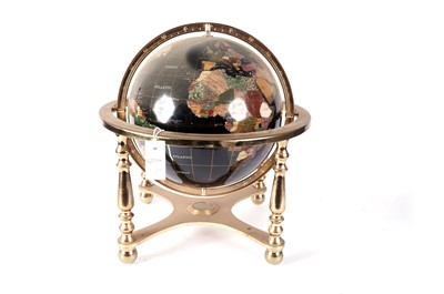 Lot 465 - A specimen stone table globe