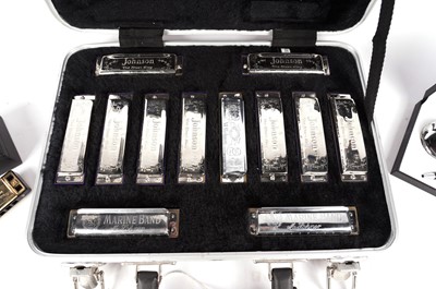 Lot 7 - A collection of Hohner and other harmonicas