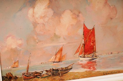 Lot 96 - E. Nanthem - A Pair of French Marine Views | oil on panel