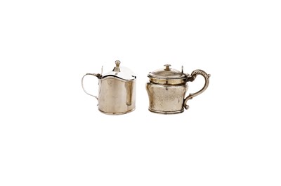 Lot 1440 - An early Victorian mustard pot and a George III mustard pot