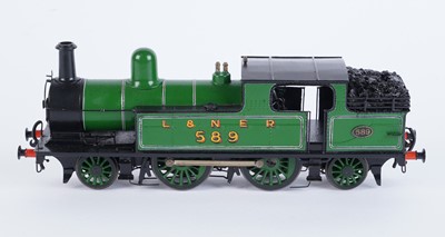 Lot 4 - A metal kit-built 0-gauge 2-4-2 locomotive