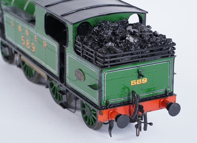 Lot 4 - A metal kit-built 0-gauge 2-4-2 locomotive