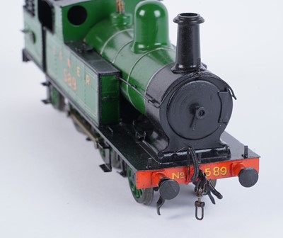 Lot 4 - A metal kit-built 0-gauge 2-4-2 locomotive