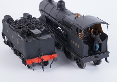 Lot 8 - A metal kit-built 0-gauge 4-6-0 locomotive and six-wheel tender