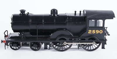 Lot 18 - A metal kit-built 0-gauge 4-4-0 locomotive and six-wheel tender