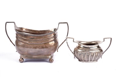 Lot 808 - A George III silver two handled sugar bowl; and another smaller