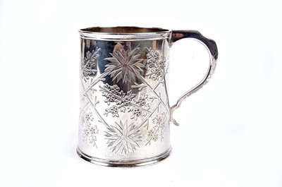 Lot 802 - A Victorian silver Christening mug, by Walter & John Barnard