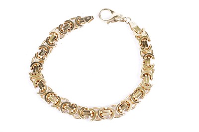 Lot 558 - An Italian yellow gold bracelet