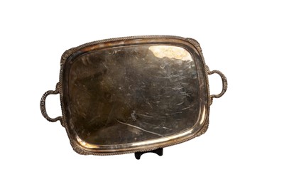 Lot 1348 - An Elizabeth II two-handed tea tray