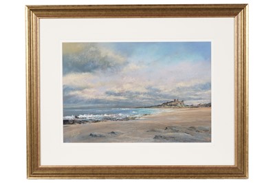 Lot 26 - Walter Holmes - Bamburgh Castle | pastel